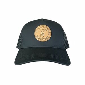 Men's Black and Tan Cap with Patch